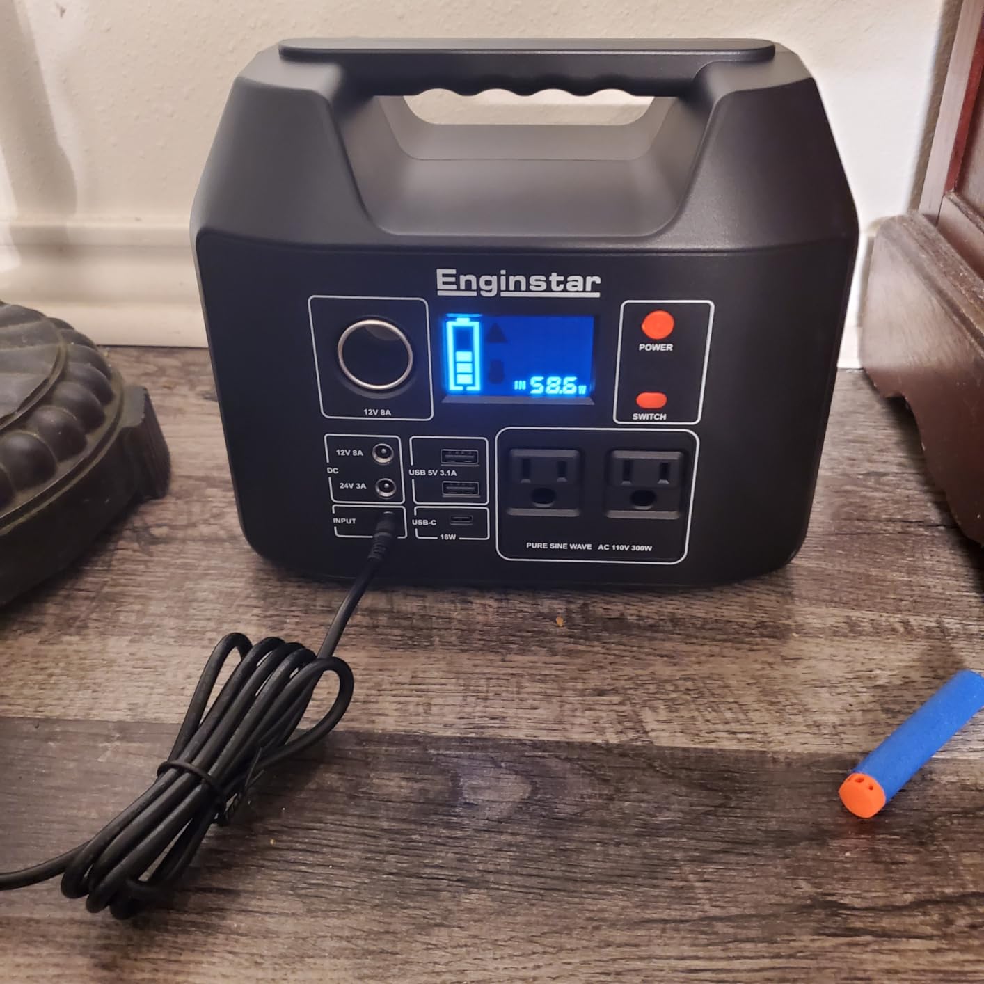 EnginStar Portable Power Station 300W 296Wh Battery Hungary | Ubuy